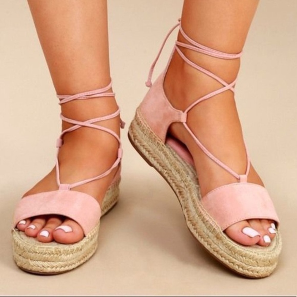 Splendid Fernanda strappy lace up espadrilles sandals 8